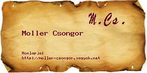 Moller Csongor névjegykártya