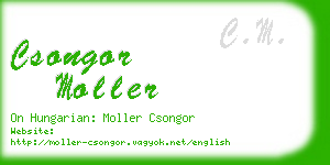 csongor moller business card